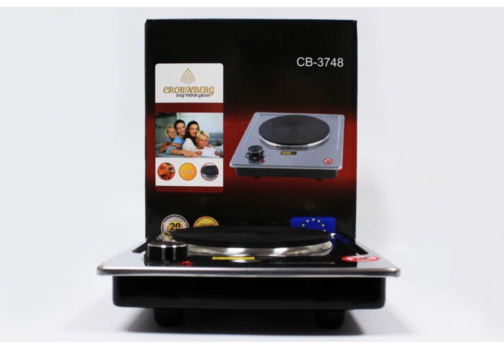 Настольная электрическая плита CROWNBERG CB-3748 1500 Вт 1 конфорка