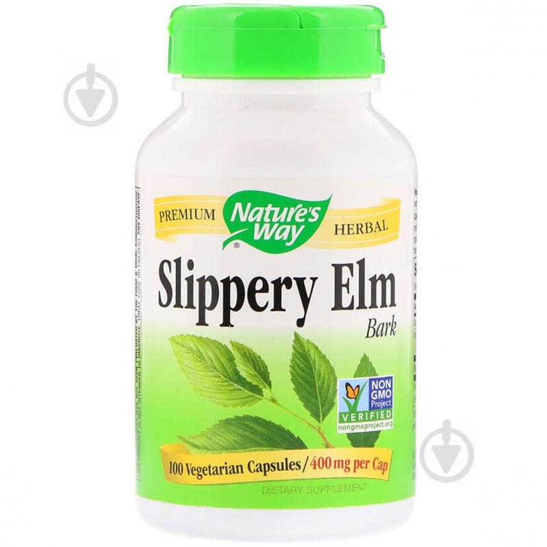 Скользкий Вяз Nature's Way Slippery Elm Bark 400 мг 100 капсул (NWY17100)