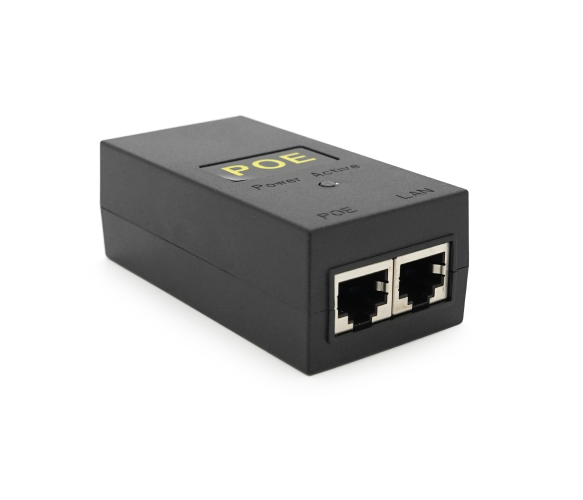 Інжектор POE Merlion 48V 0.5A з портами Ethernet та кабель живлення (1540636096)