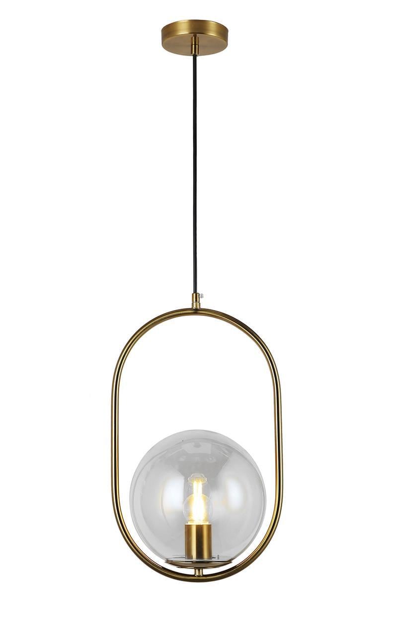 Подвесной светильник 91640-1 BRZ+CL Прозрачный/Бронзовый
