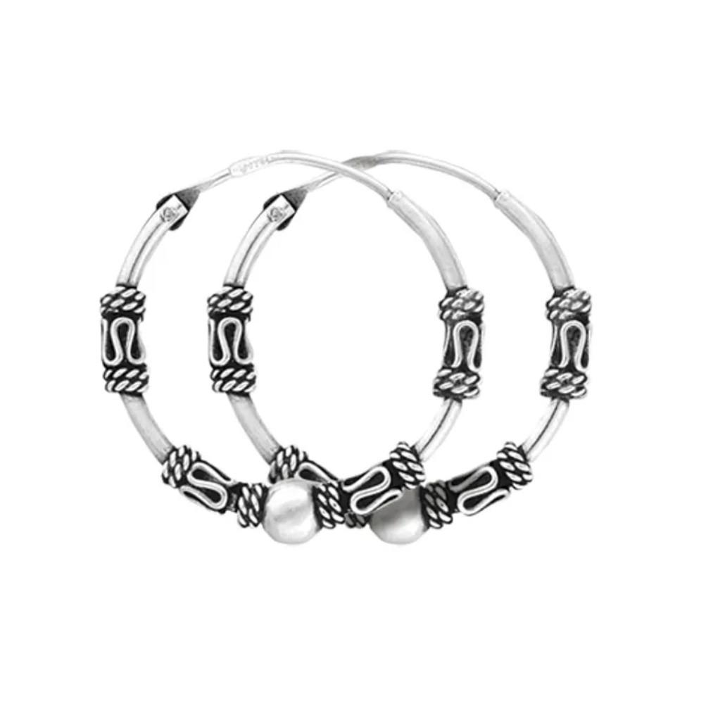 Серебряные серьги кольца Конго 18 мм 1,9 г (с5/321)