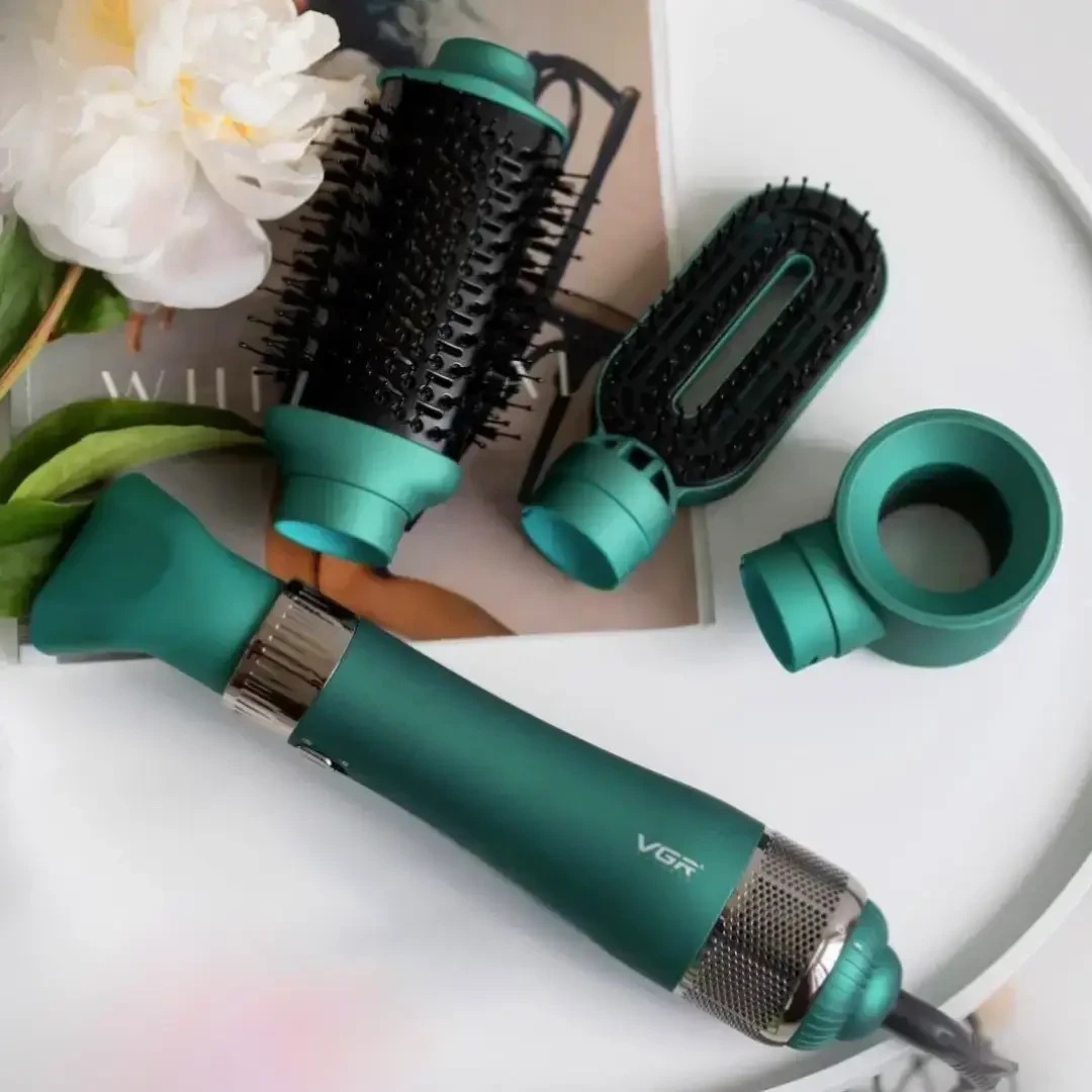 Фен-щетка VGR V-493 4в1 для укладки волос с регулировкой температуры 1000 Вт (8640) - фото 9 Фен-щетка VGR V-493 4в1 для укладки волос с регулировкой температуры 1000 Вт (8640) - фото 9
