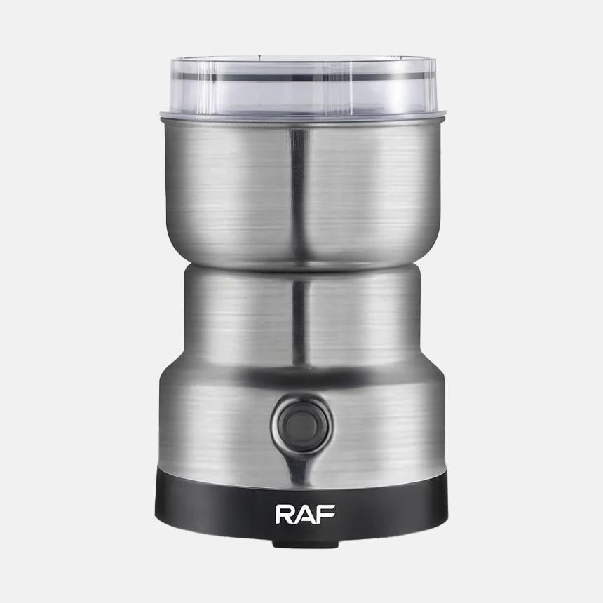 Кофемолка RAF R-7113 4 лезвия нержавеющая сталь для кофе и специй Grey 150 Вт