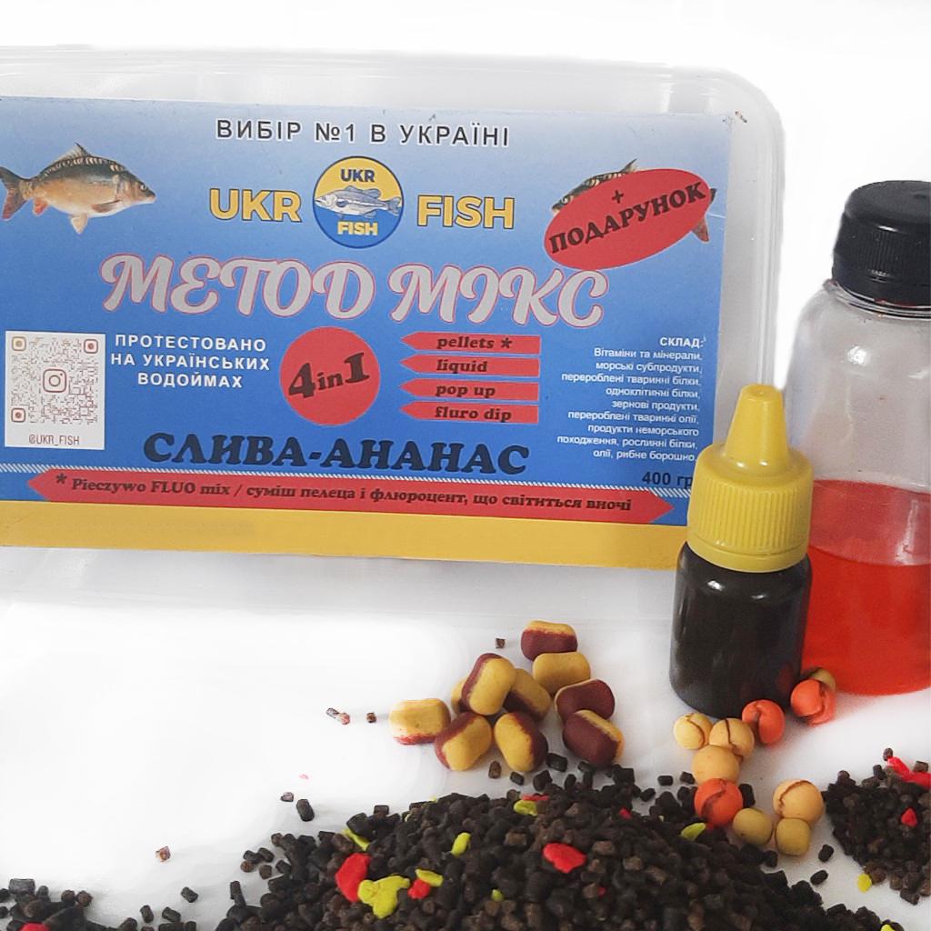 Метод-Микс Ukr fish Method Mix 4в1 Слива/Ананас - фото 4