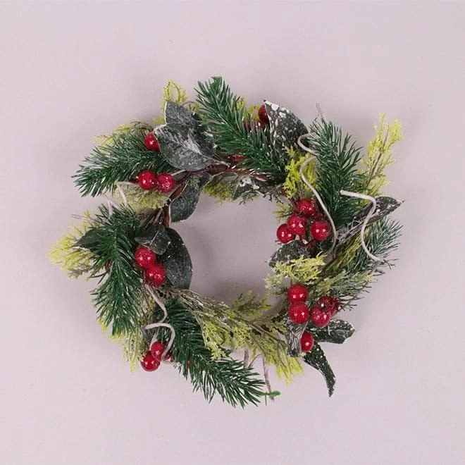 Венок новогодний 25 см (75487)