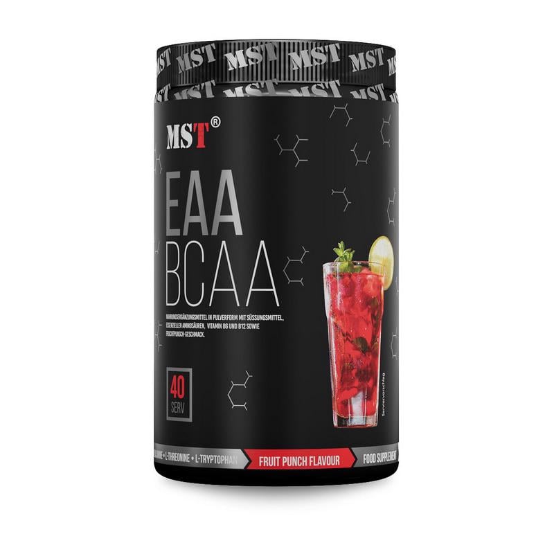 Аминокислоты без сахара MST BCAA&EAA zero 520 г Фруктовый пунш
