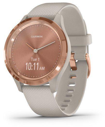 Смарт-часы Garmin Vivomove 3S Rose Gold Stainless Steel Bezel w. Light Sand and Silicone B. (010-02238-02)  