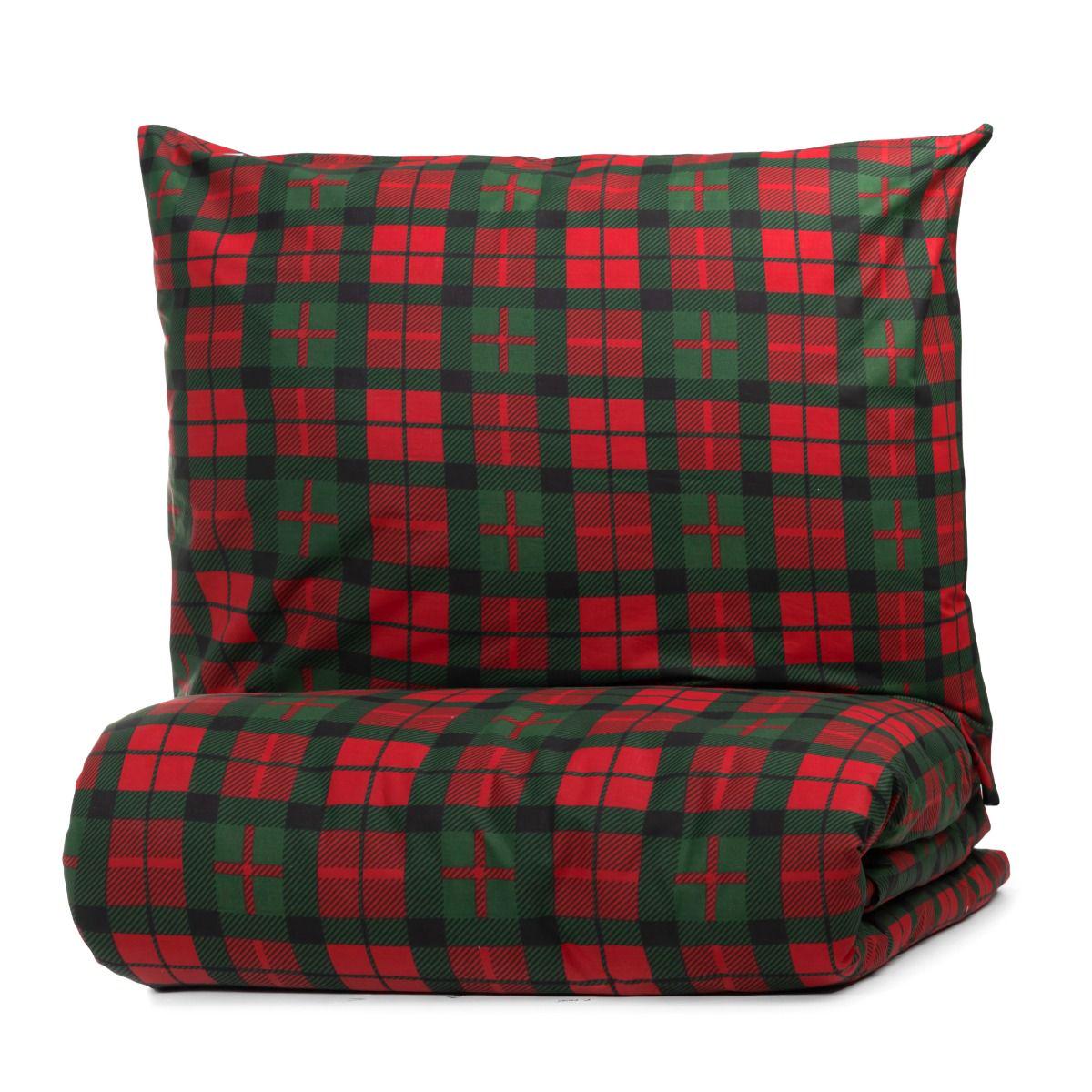 Комплект постільної білизни Homla TARTAN 160x200 см Червоний (159680)