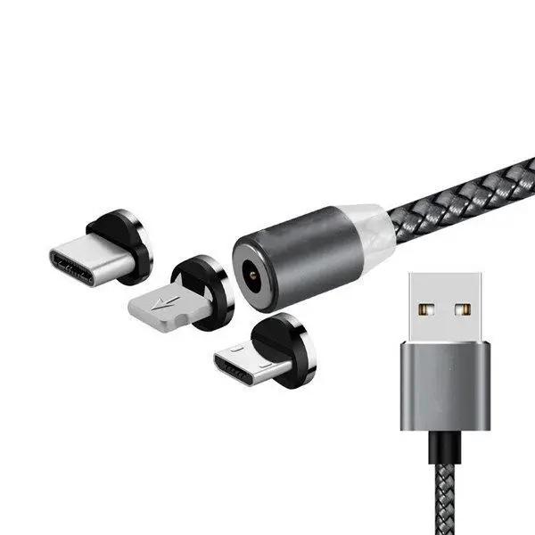 Кабель для телефонів USB MicroUSB/Lightning/ Type-C (2079257939) - фото 2