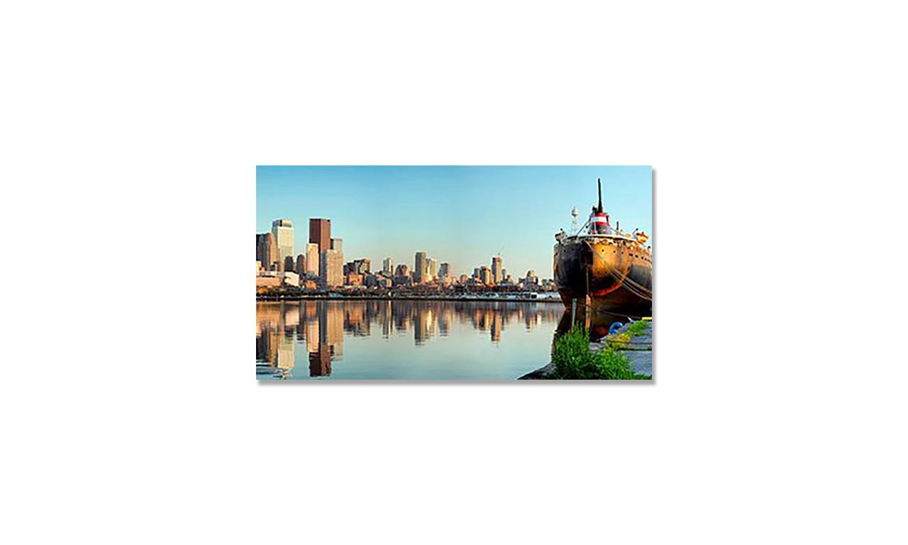 Наклейка виниловая на стол Zatarga Отражение города на рассвете 650х1200 мм (1283915186)