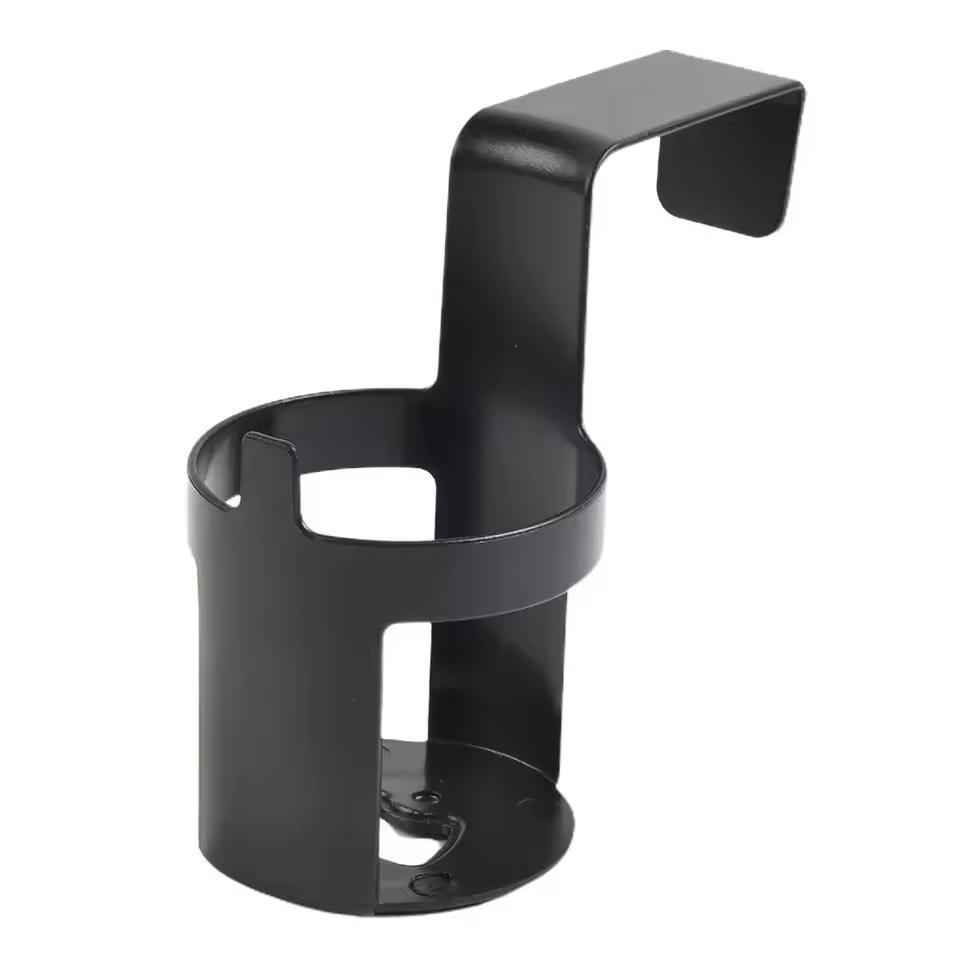 Підсклянник-тримач автомобільний на двері з гачком пластиковий 1 шт. Чорний (27086262)