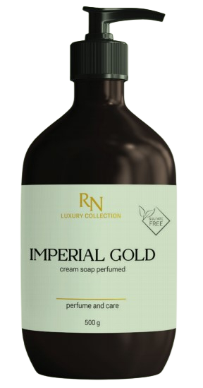 Крем-мыло парфюмированное ТМ RoNi "Luxury Collection Imperial Gold" 500 г Крем-мыло парфюмированное ТМ RoNi "Luxury Collection Imperial Gold" 500 г
