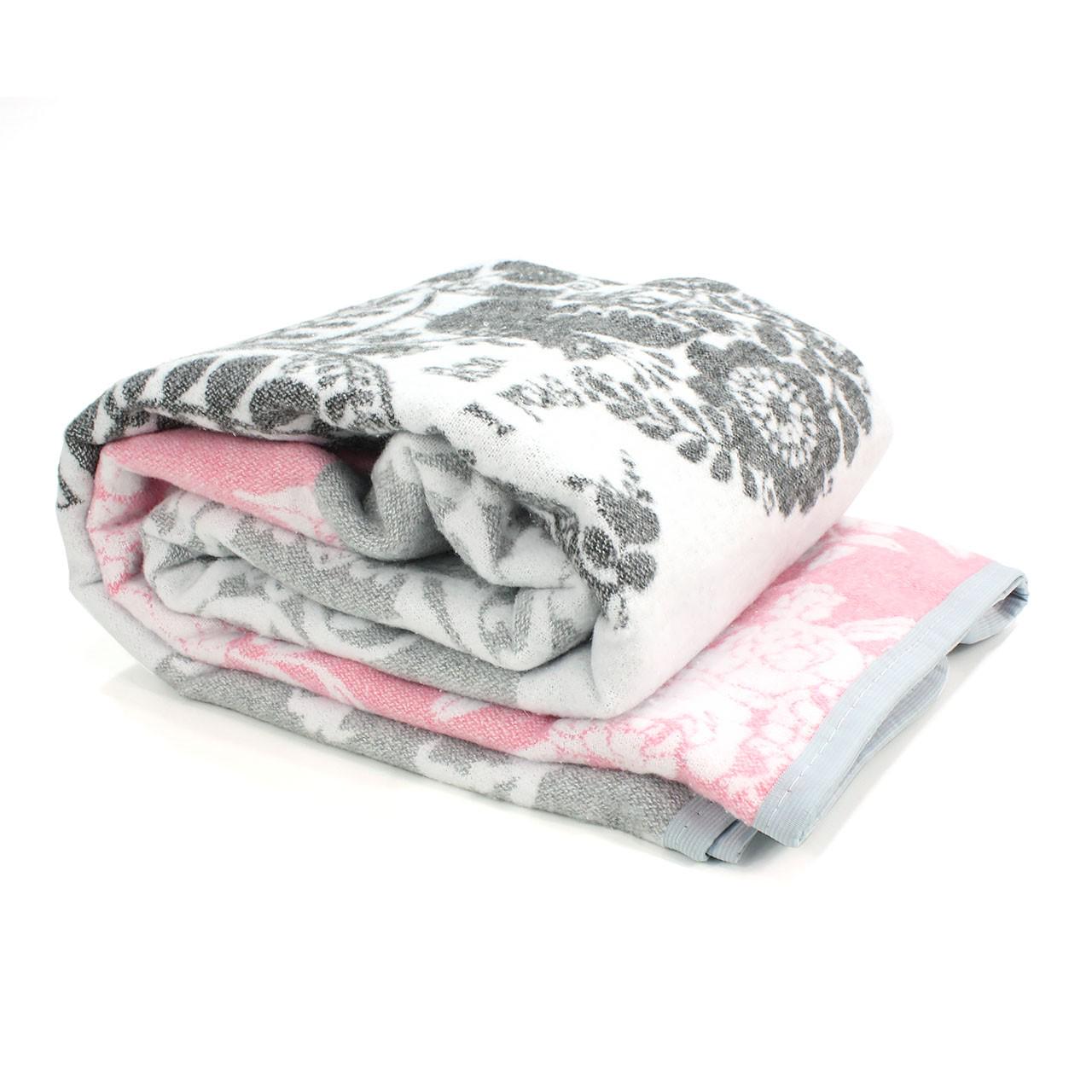 Одеяло байковое 15 0011 Серый/Розовый (152934) Одеяло байковое 15 0011 Серый/Розовый (152934)