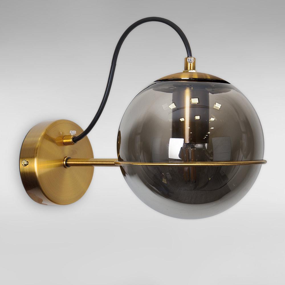 Светильник настенный шар Light House LS-18624-1 BRZ/BK Бронзовый/Черный