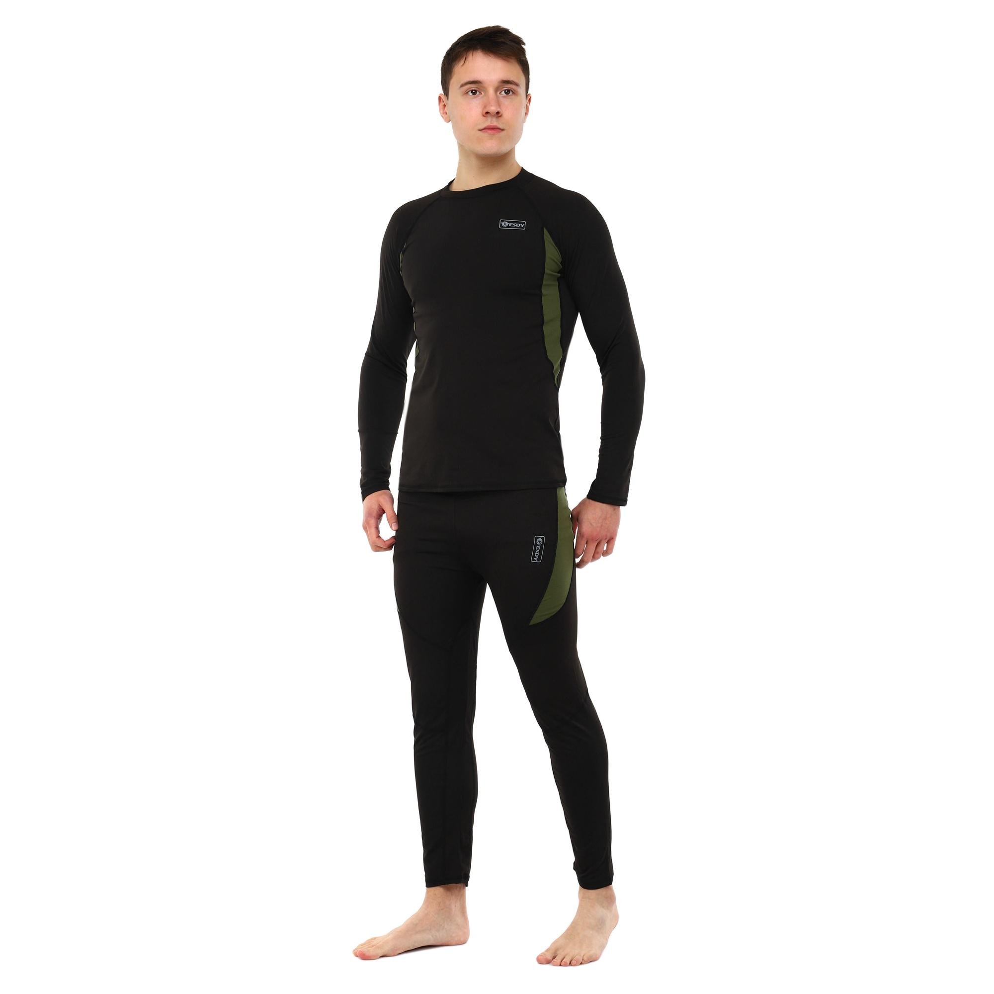 Комплект термобілизни чоловічий ESDY 2XL Чорний (TY-8959) Комплект термобілизни чоловічий ESDY 2XL Чорний (TY-8959)