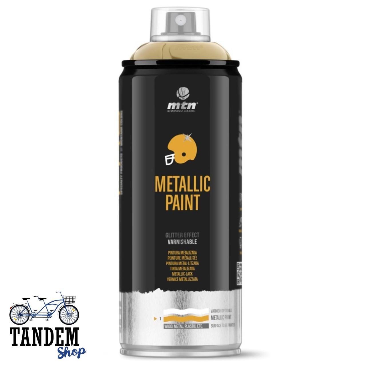 Краска с эффектом металлик Montana Colors Metallic Paint 400 мл аэрозоль Серебро - фото 2