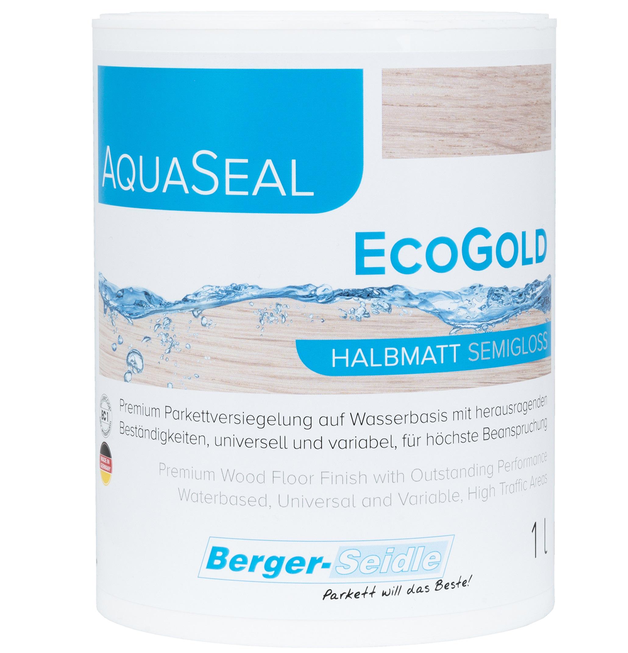 Лак паркетный Berger AquaSeal Eco Gold мат 1 л