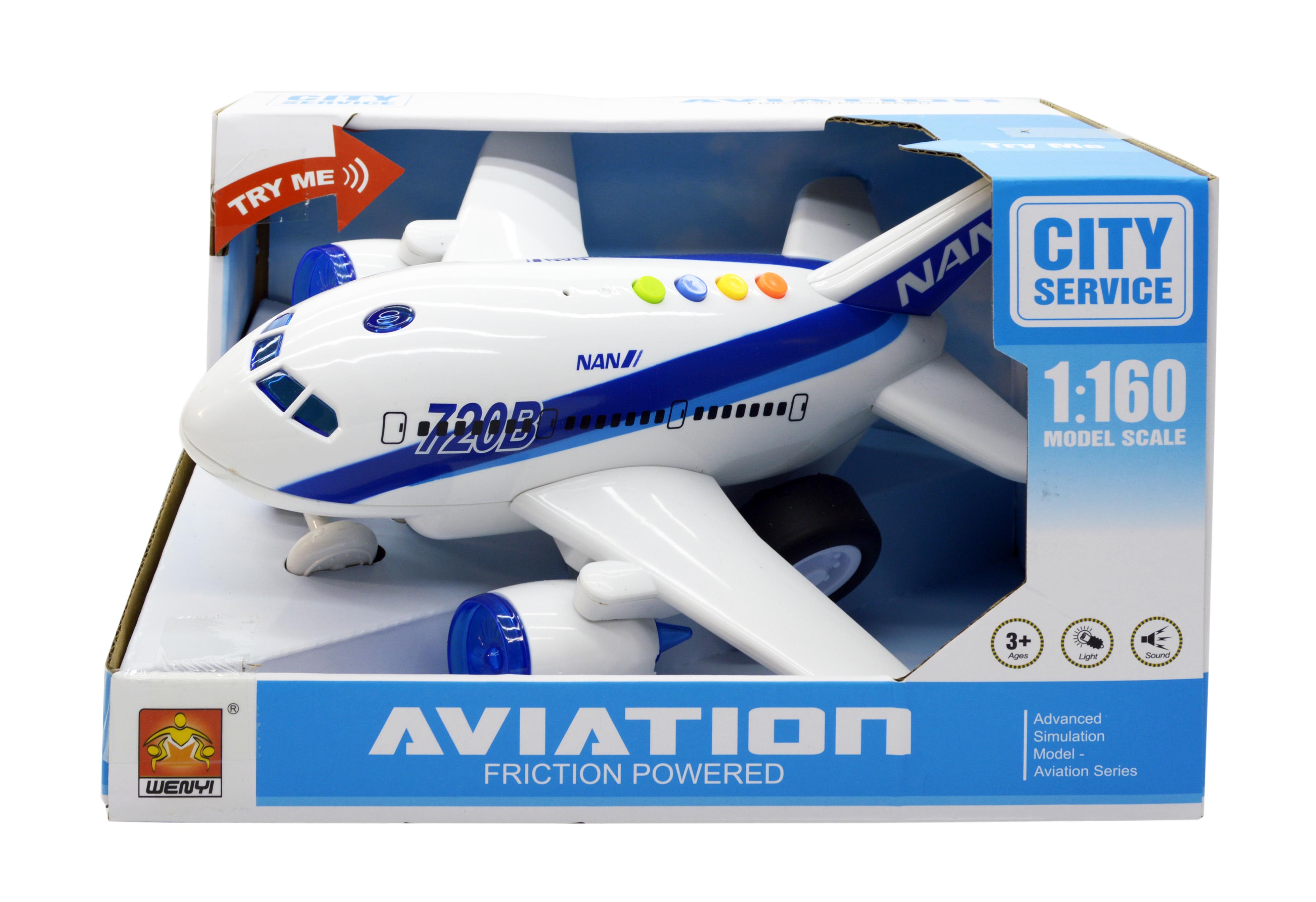 Игрушка самолет пассажирский свет звук инерция (WY720B) - фото 9 Игрушка самолет пассажирский свет звук инерция (WY720B) - фото 9