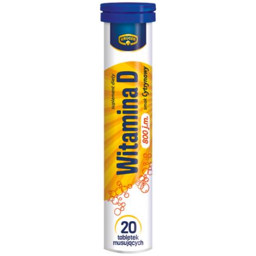 Витамины Kruger Witamina D 20 шипучих таблеток (KGR-00004)