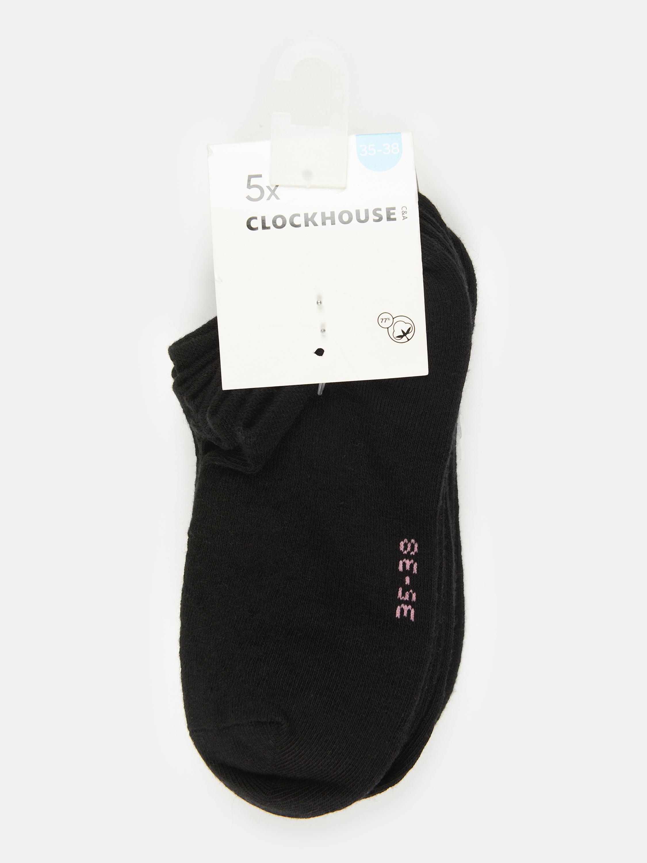 Носки C&A р. 35-38 5 пар Черный (7905079840605)