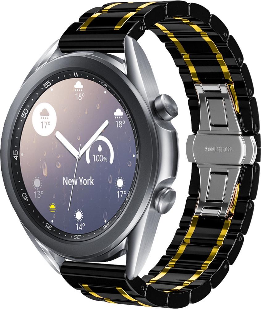 Ремешок керамический Ceramo для Galaxy Watch 3 41 мм Black/Gold (28724-02)