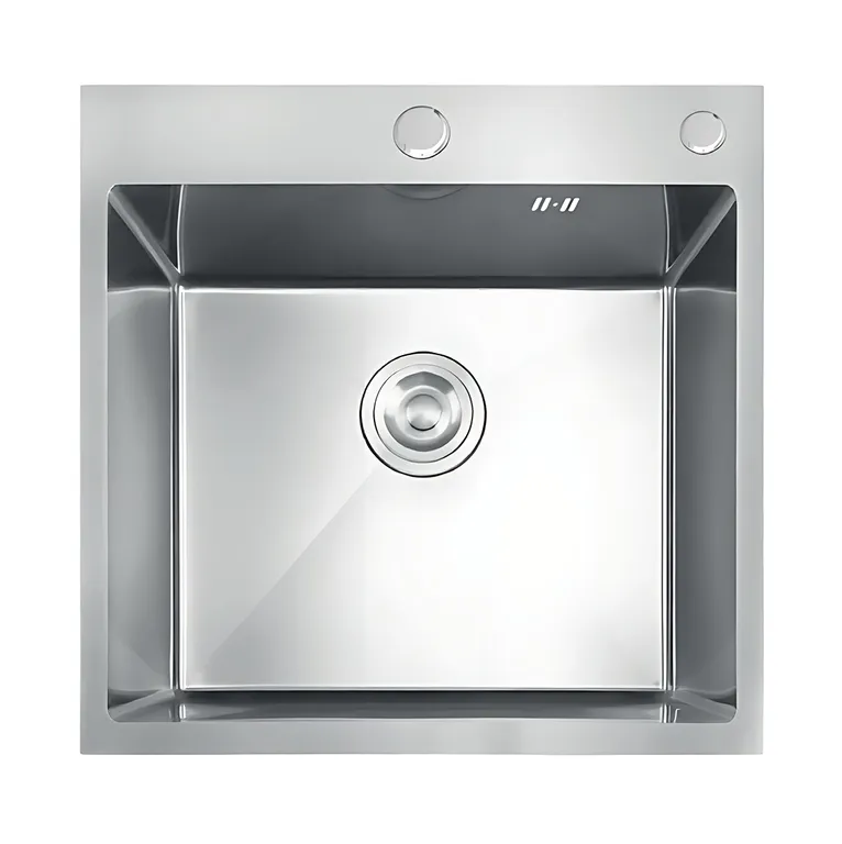 Мийка для кухні MIXXUS MH5050 Decor 3.0/0.8 з нержавіючої сталі Nano-Silver (MI7040)