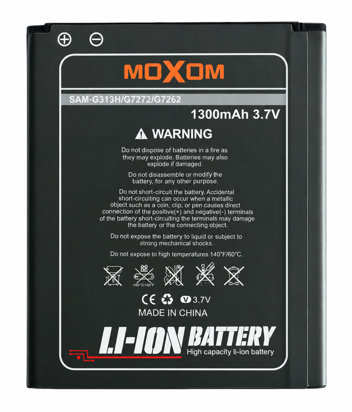 Аккумулятор Moxom для Samsung G313/S7562/I8160/I8190 1300 mAh (29769513)