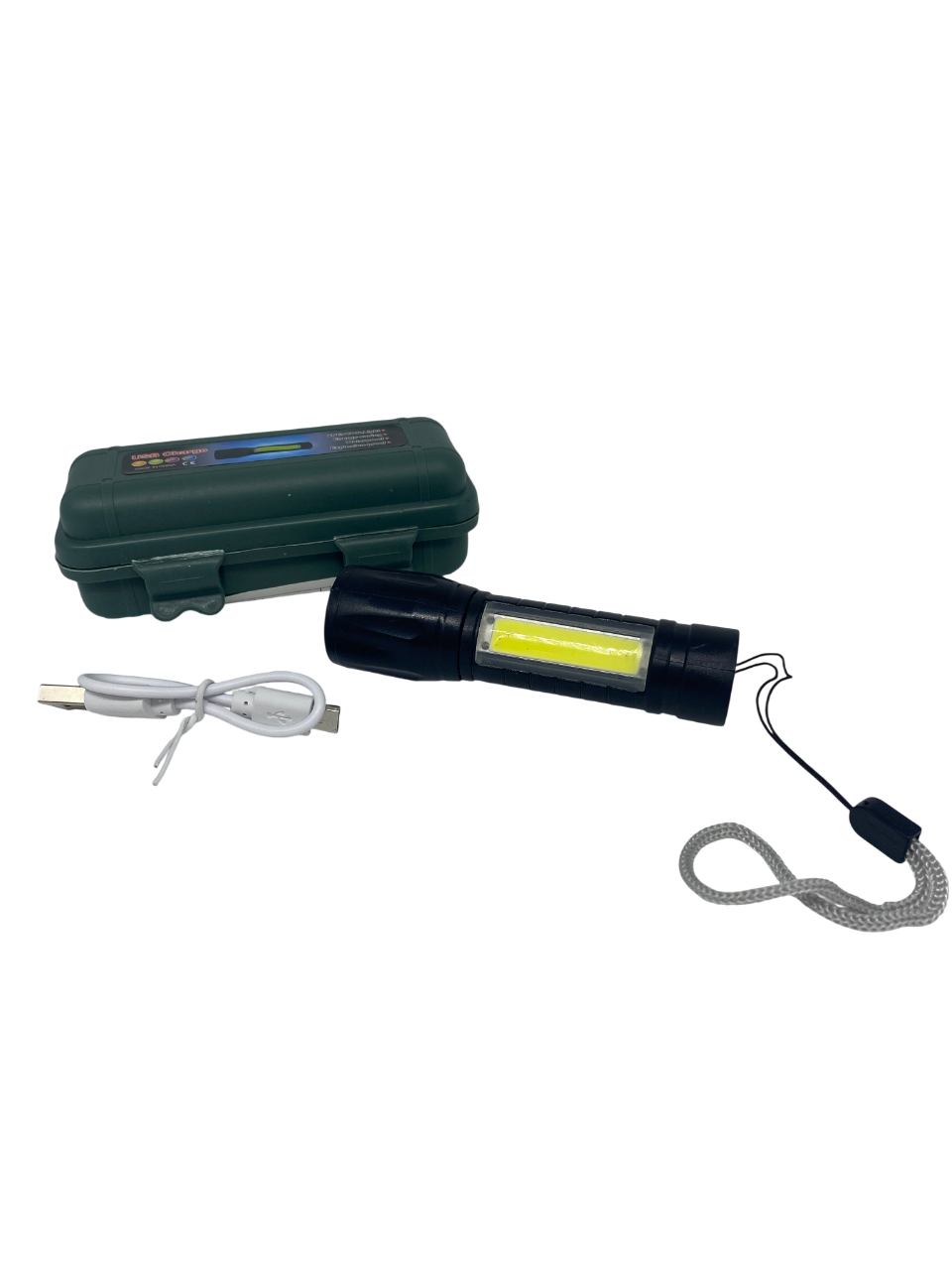 Ліхтарик XPE+COB zoom Micro-USB 3 режими Ліхтарик XPE+COB zoom Micro-USB 3 режими