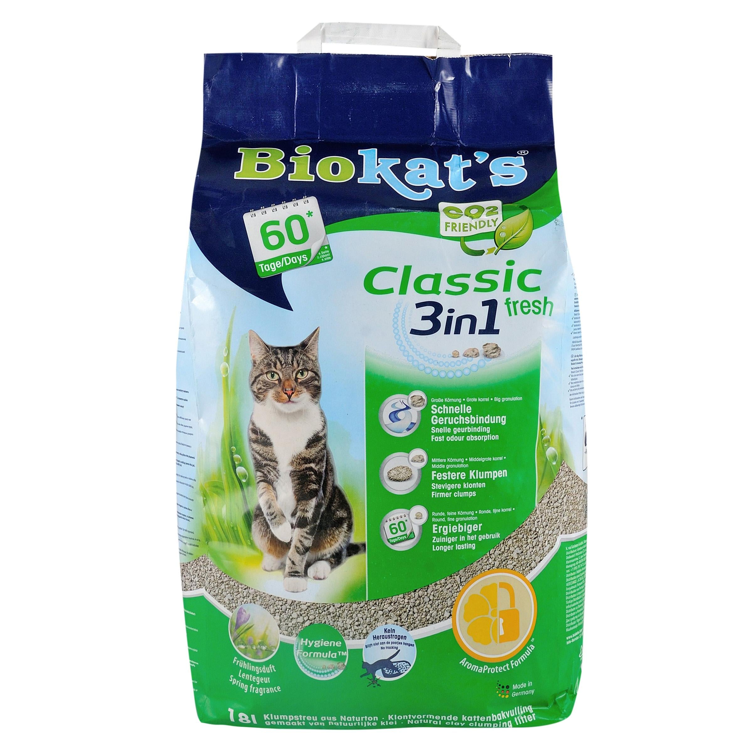Наполнитель туалета для кошек Biokat's Fresh 3в1 18 л