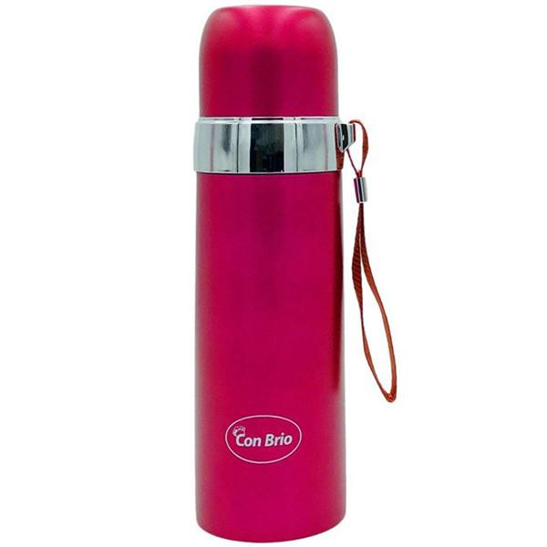 Термос с ремнем Con Brio 500 мл Розовый (382-CB)