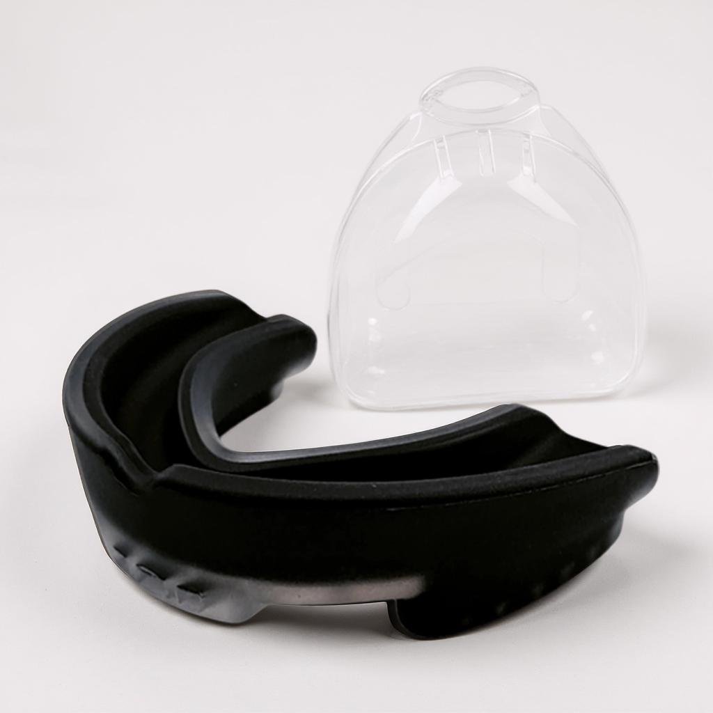 Капа для бокса ММА детская защитная для зубов трехслойная из термопластика GDragon Черный