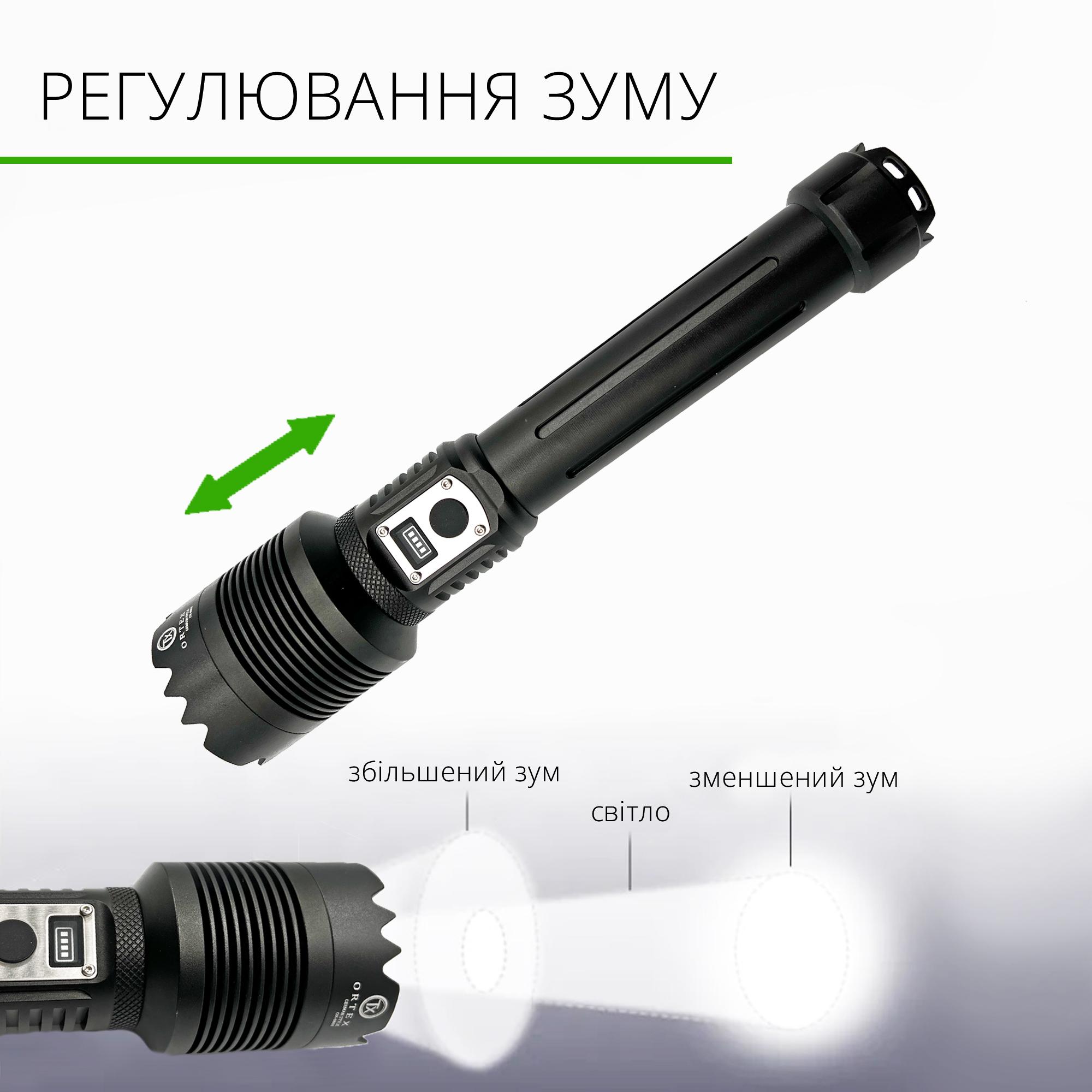 Ліхтар ручний ORTEX X-BALOG XH-P360 Чорний (00010) - фото 4