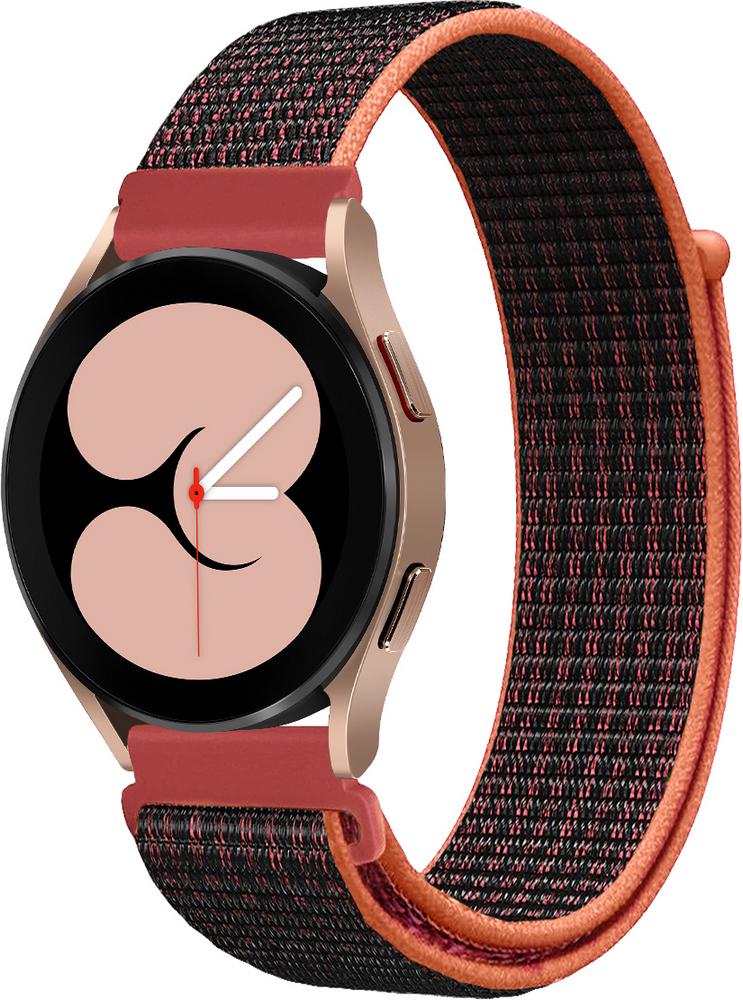 Ремешок нейлоновый Sport Loop для Galaxy Watch 4 40 мм Black/Red (25451-44)