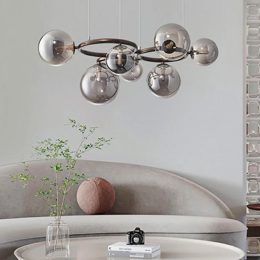 Люстра Gorizia на 7 графитовых плафонов Черный (sg 44/7 bk/gr) - фото 6 Люстра Gorizia на 7 графитовых плафонов Черный (sg 44/7 bk/gr) - фото 6