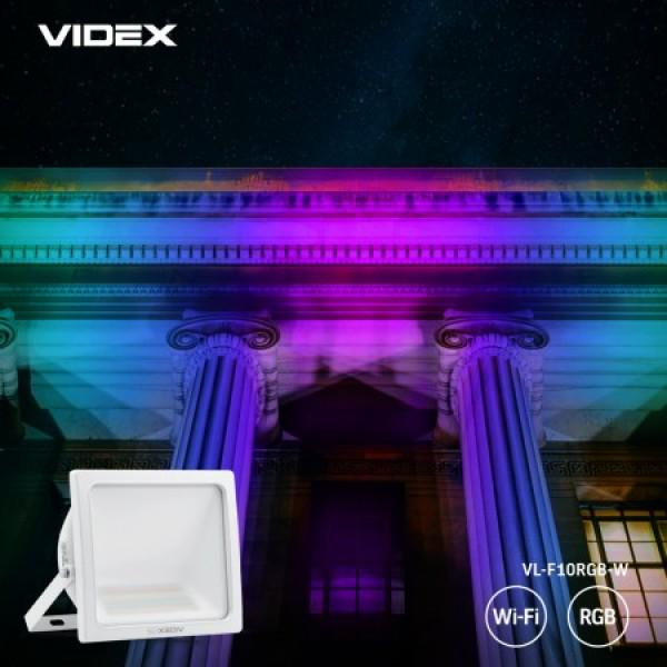 Світлодіодний Smart прожектор VIDEX з Wi-Fi RGB (VL-F10RGB-W) - фото 3