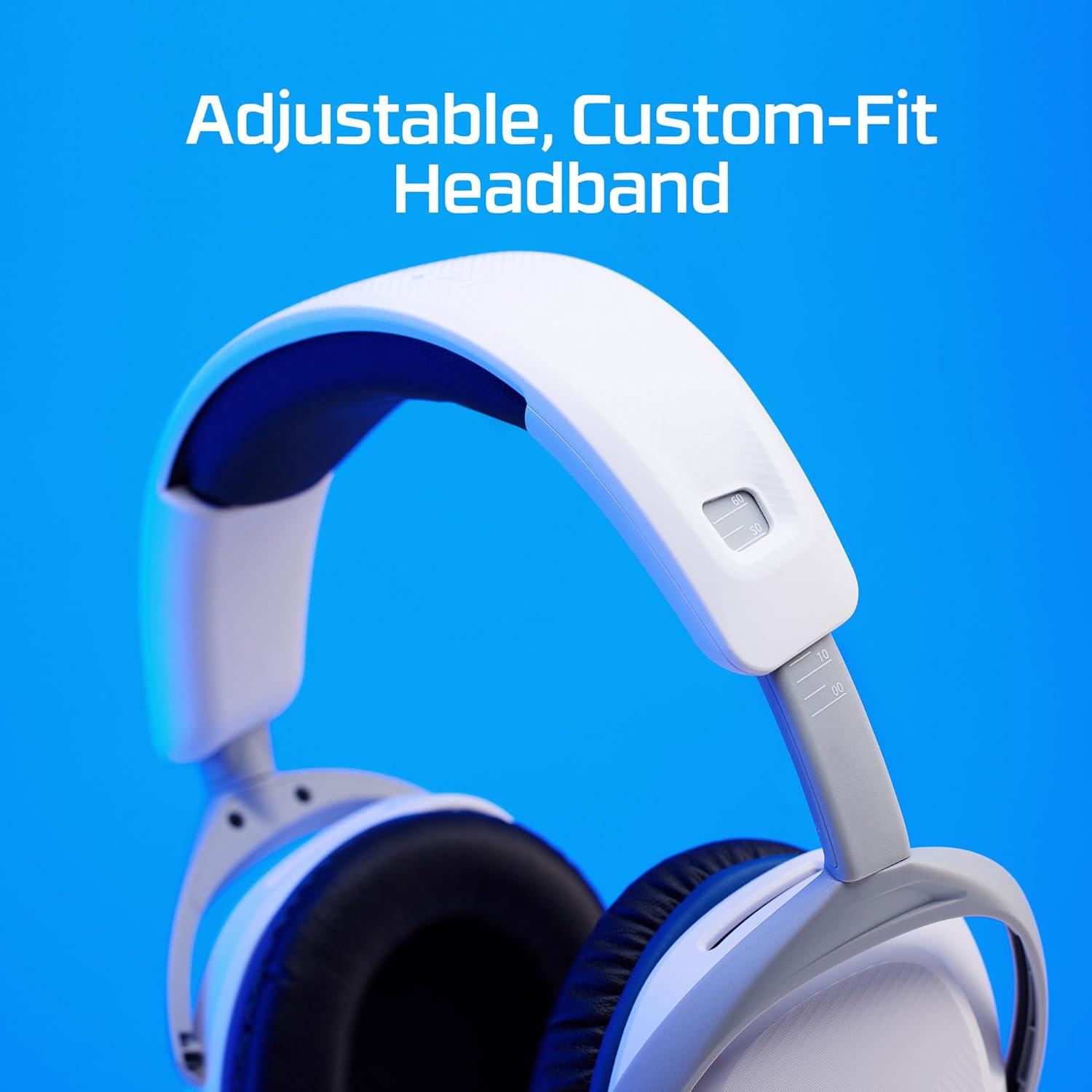 Навушники HyperX Cloud Stinger 2 з мікрофоном для PS4/PS5 mini-jack Білий/Синій 2 м (619125) - фото 3