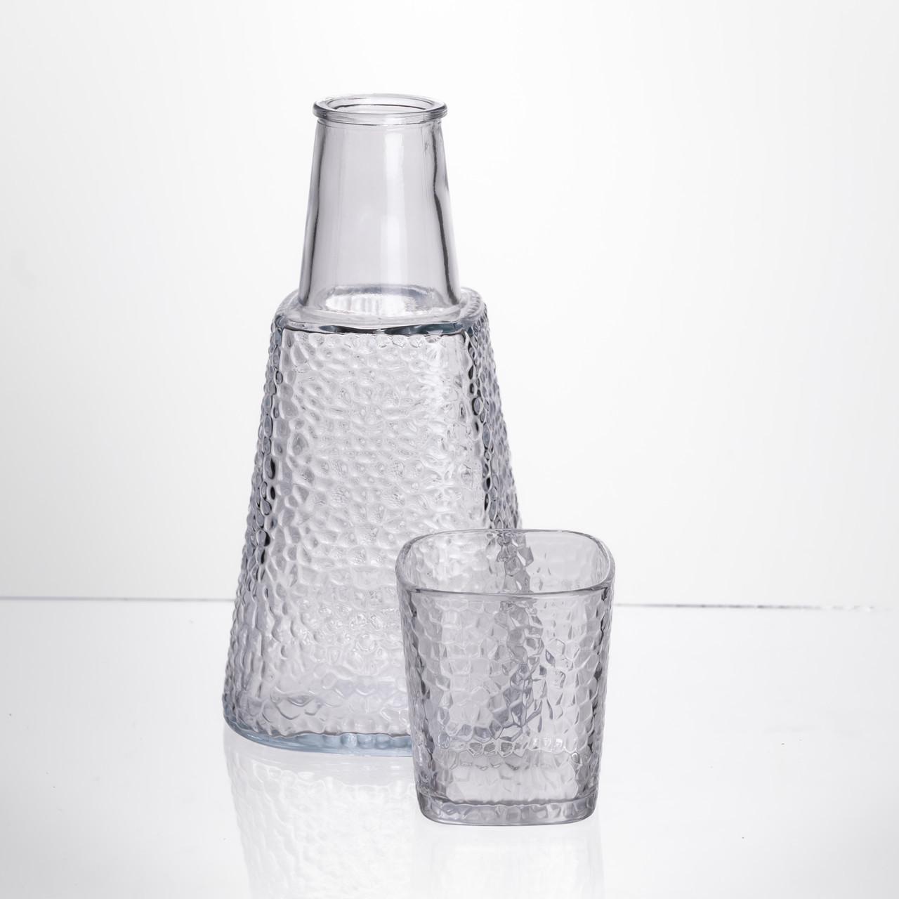 Кувшин 1 л со стаканом 1 шт. по 200 мл Прозрачный (HP-19-PYF-3) - фото 2 Кувшин 1 л со стаканом 1 шт. по 200 мл Прозрачный (HP-19-PYF-3) - фото 2