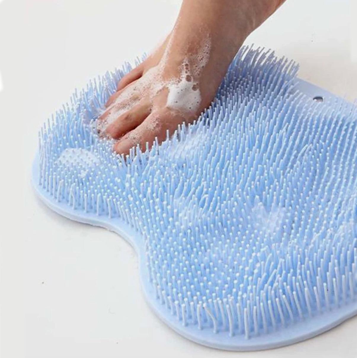 Килимок для ніг масажний у ванну/душ на присосках силіконовий Блакитний (83815971) - фото 2 Килимок для ніг масажний у ванну/душ на присосках силіконовий Блакитний (83815971) - фото 2