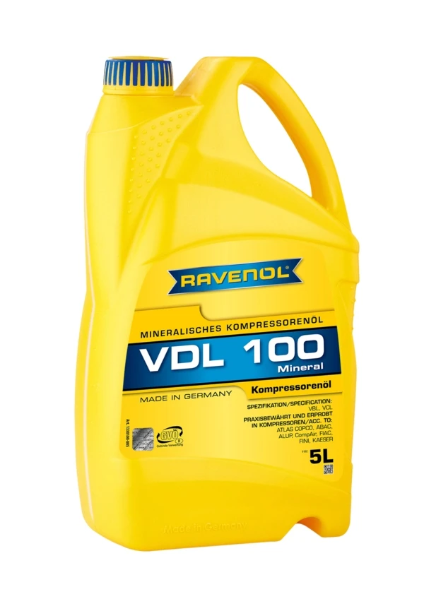 Компрессорное масло RAVENOL Kompressorenoel VDL 100 минеральное 5 л (1330100-005)