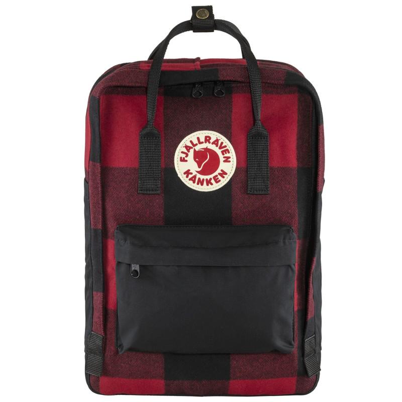 Рюкзак Fjallraven Kanken Re-Wool Laptop 15 Red-Black (1004-23328.320-550)