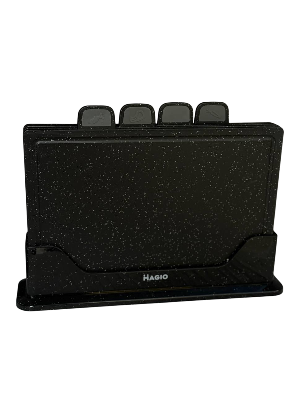 Набор разделочных досок Magio MG-1255B на подставке 5 предметов Черный