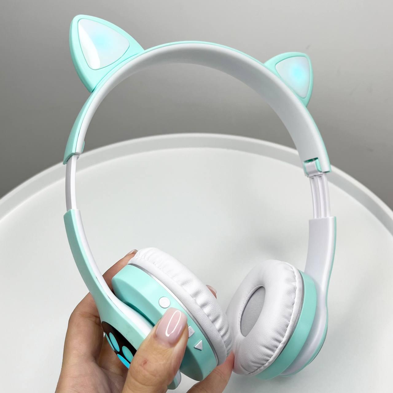 ᐉ Наушники беспроводные CAT EAR Headphones VZV23M Bluetooth Бирюзовый