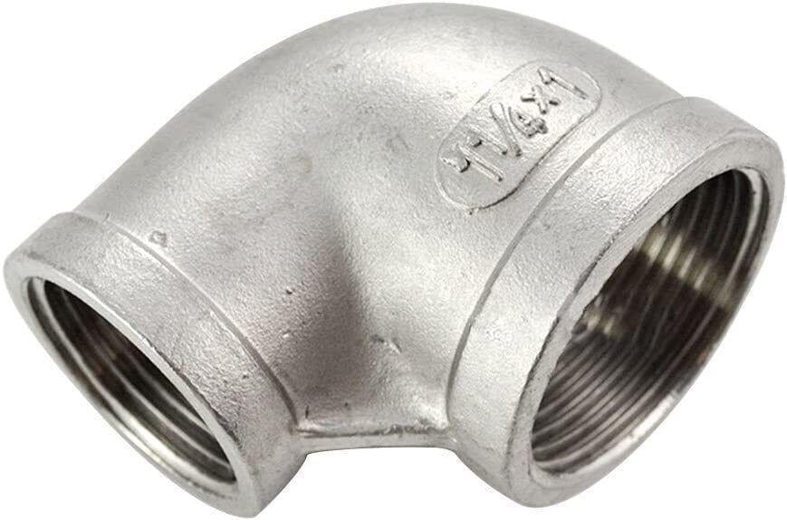 Редукционное колено угловое 90° внутренняя резьба BSP 1" х BSP 3/8" нержавеющая сталь AISI316 (27615571)
