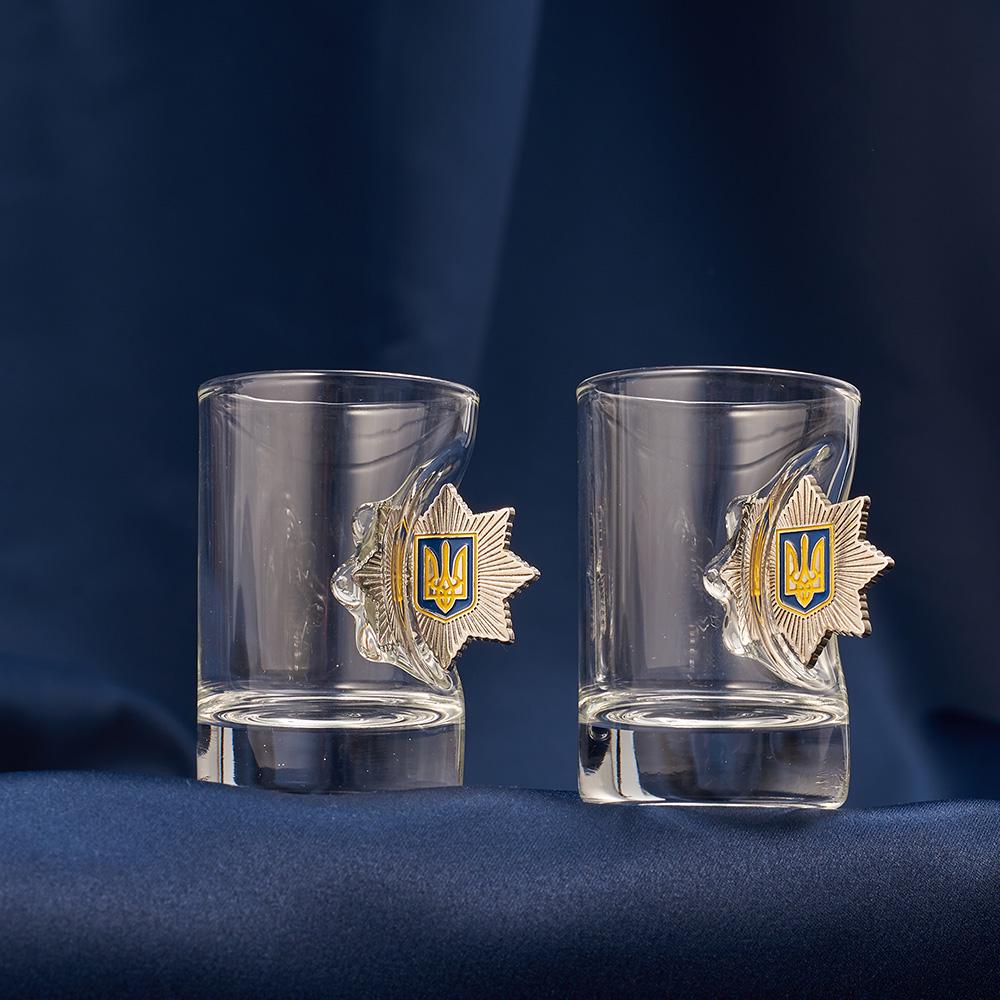 Подарочный набор рюмок с шевроном Полиция маленький (28421191) - фото 5 Подарочный набор рюмок с шевроном Полиция маленький (28421191) - фото 5