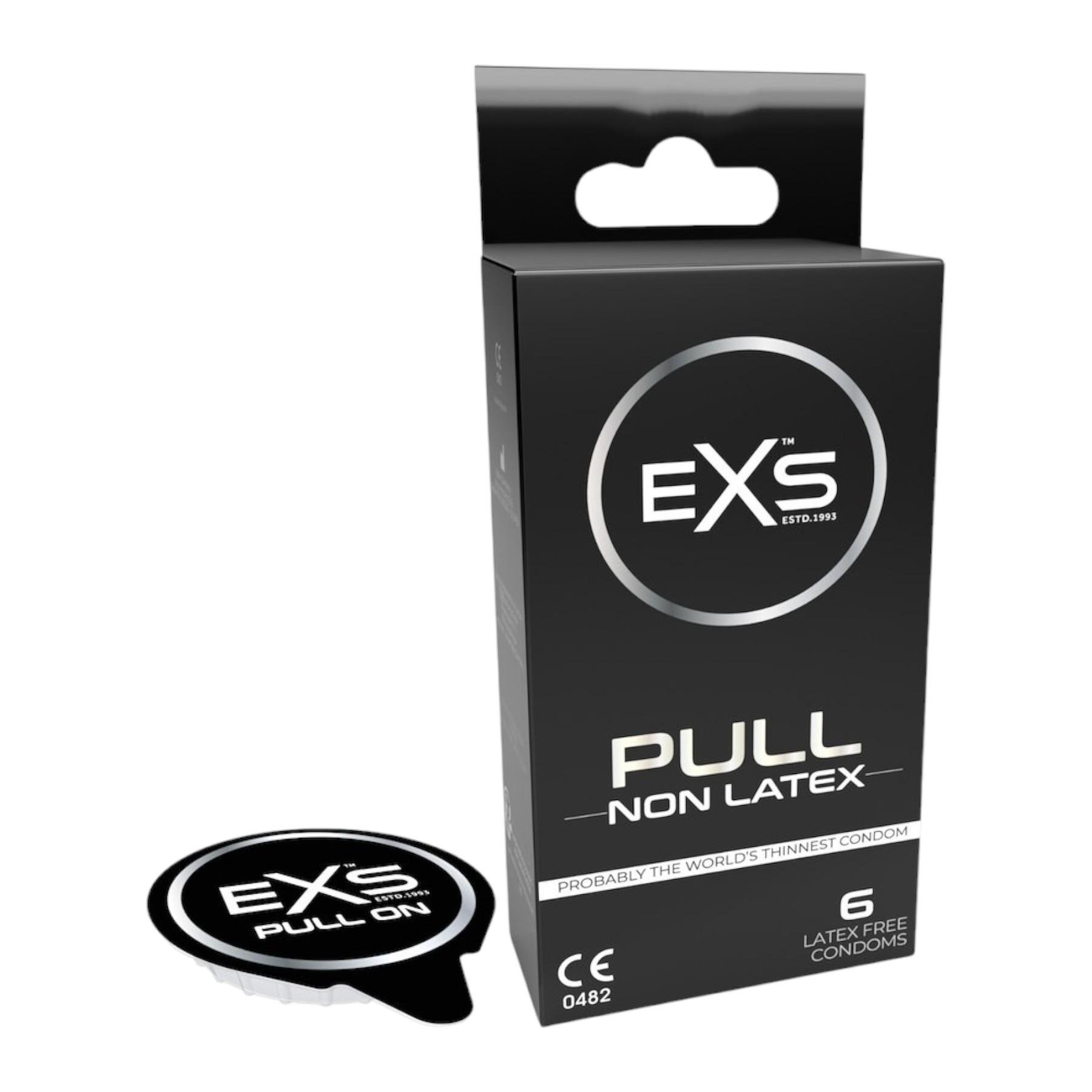 Презервативи ультратонкі PULL без латексу 6 штук для чутливої ​​шкіри EXS 0,01 мм