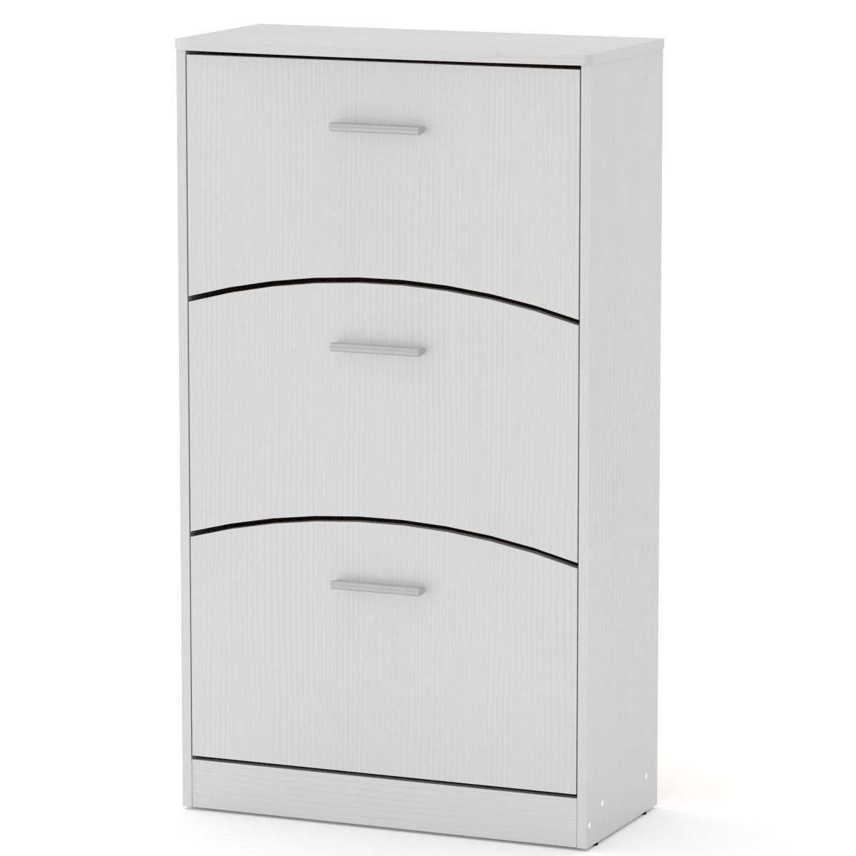 Тумба под обувь Компанит SC-3Б 70х32х123,2 см Нимфея альба (28444517) - фото 1 Тумба под обувь Компанит SC-3Б 70х32х123,2 см Нимфея альба (28444517) - фото 1