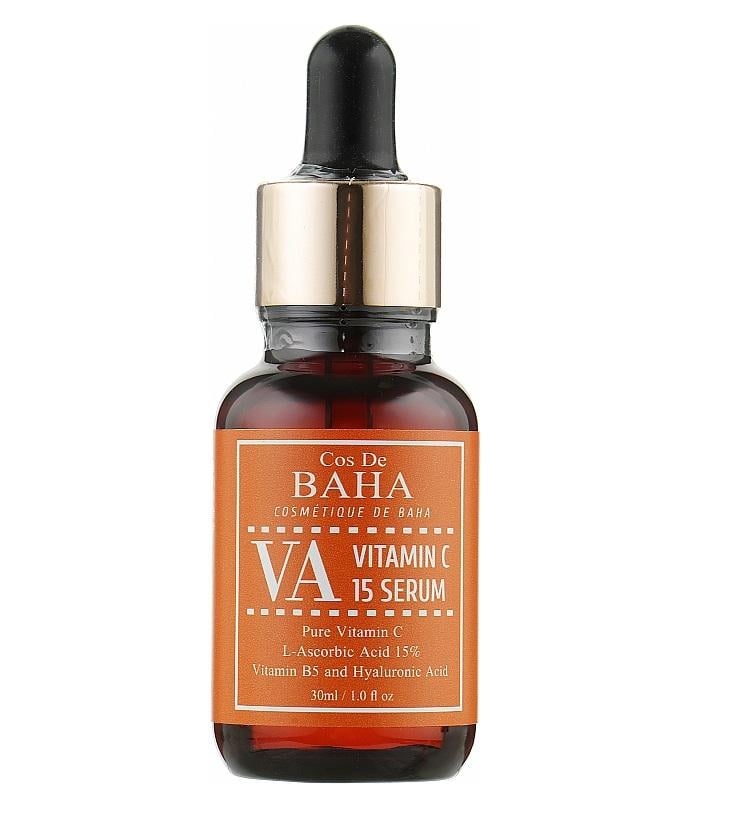 Сыворотка с витамином С и аскорбиновой кислотой VA Vitamin C 15% Ascorbic Acid Serum VA Cos De Baha 30 мл (8809240318119)