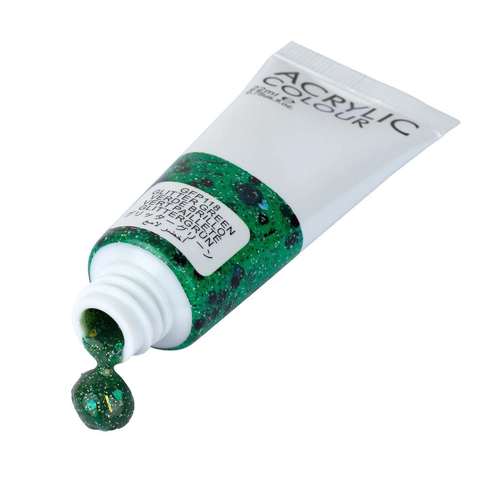 Акриловые краски с блестками для рисования ART RANGERs Acrylic glitter 8 цветов 22 мл (FEA0822-G) - фото 2