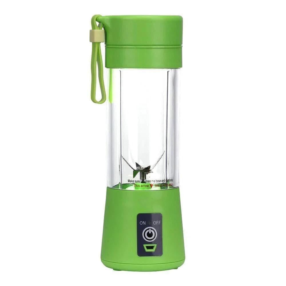 Фитнес-блендер портативный Juice Cup Smoothie Blender с аккумулятором 300 Вт Зеленый (33514698)