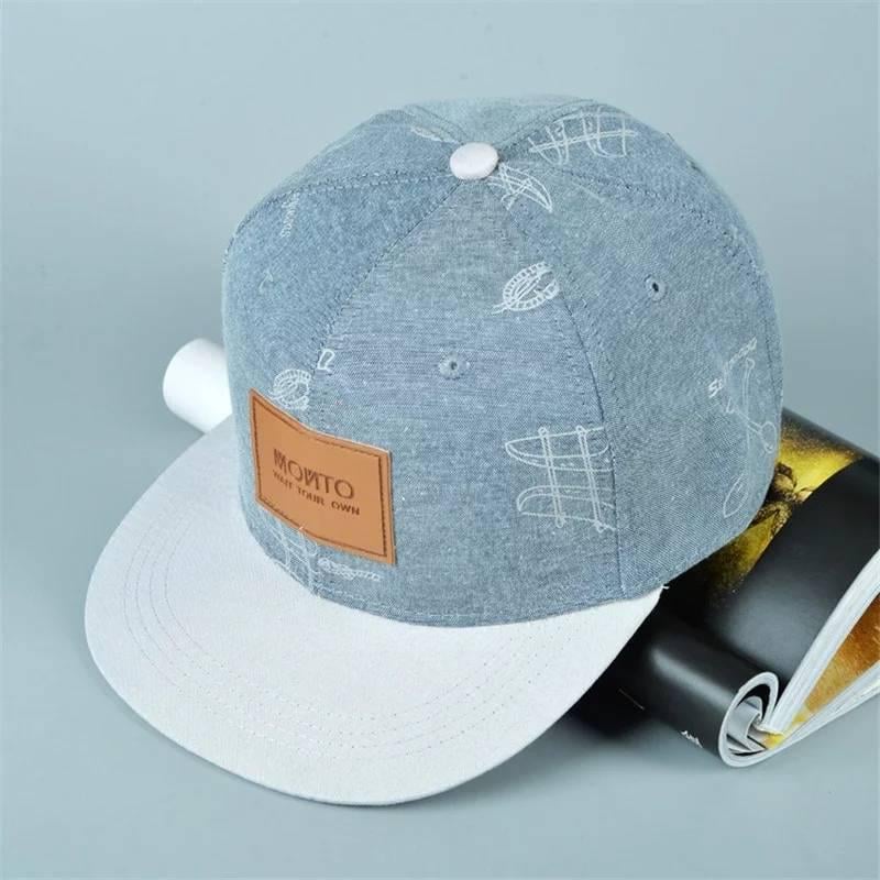 Кепка снепбек Monto с прямым козырьком унисекс one size Голубой